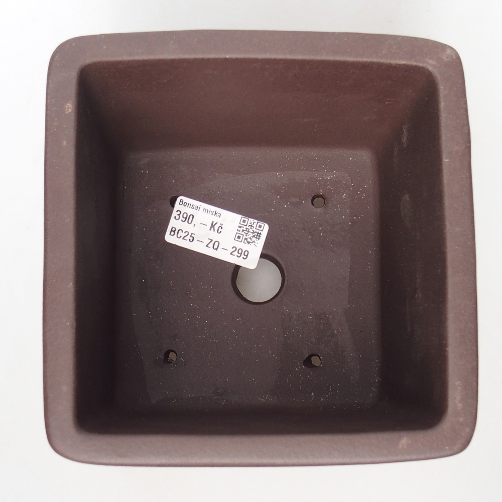 Miska 14 x 14 x 12 cm brązowa
