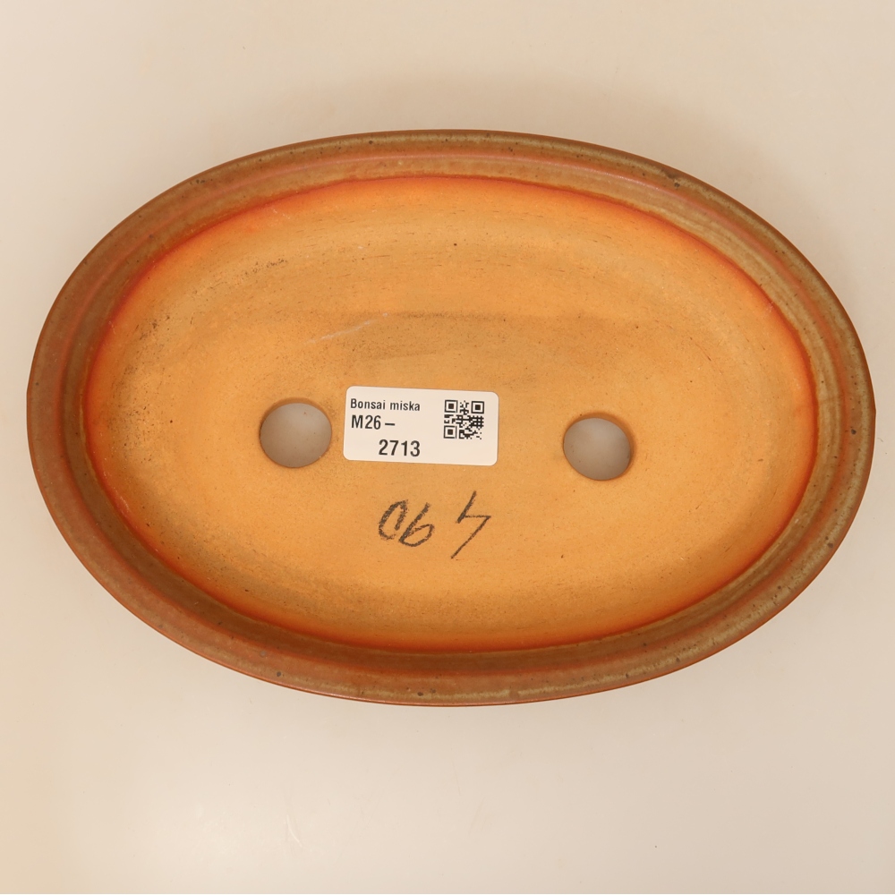 Miska ceramiczna  21 x 14,5 x 3,5 cm, kolor brązowy