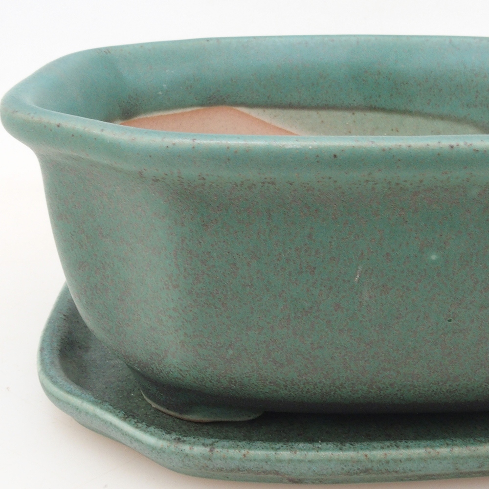 Bonsai bowl + spodek H31 - zielony