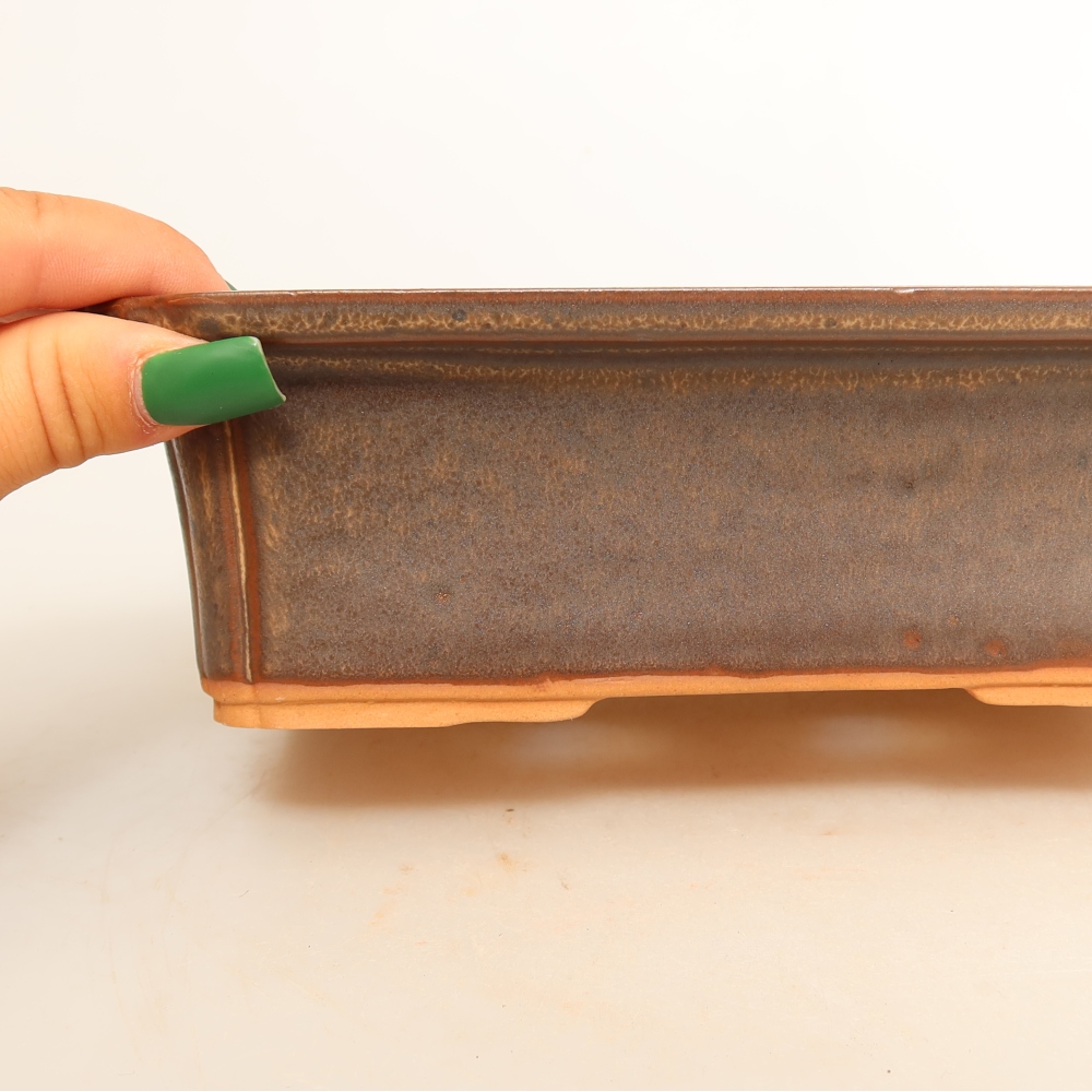 Miska ceramiczna  20 x 15,5 x 5,5 cm, kolor brązowy