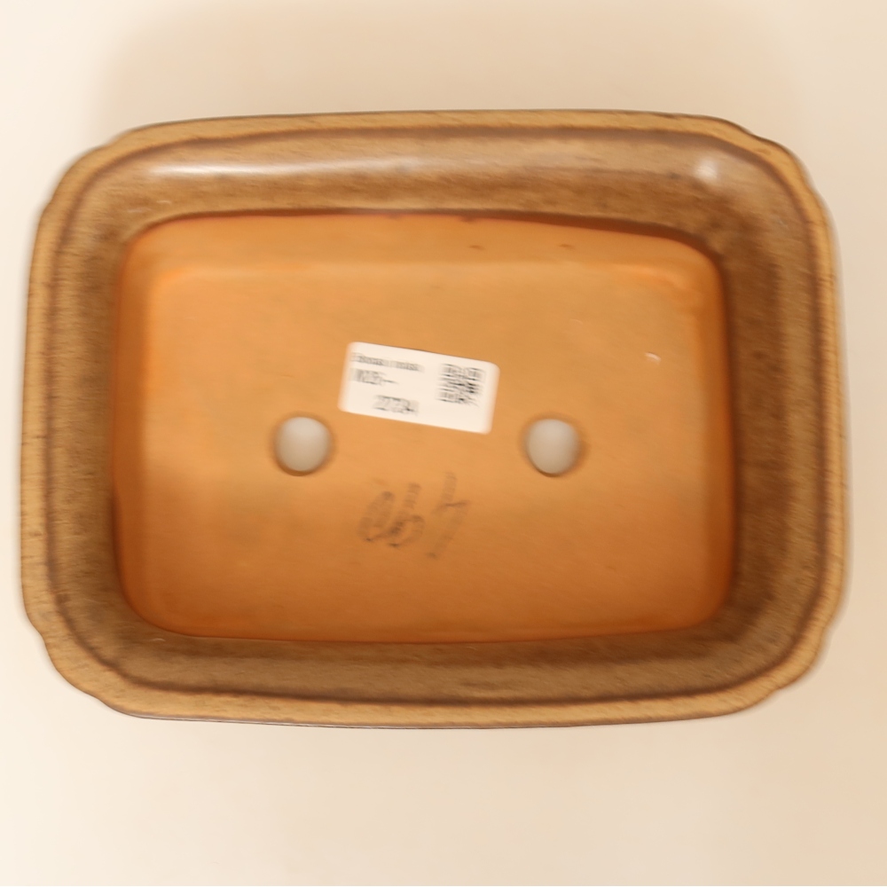 Miska ceramiczna  20 x 15,5 x 5,5 cm, kolor brązowy