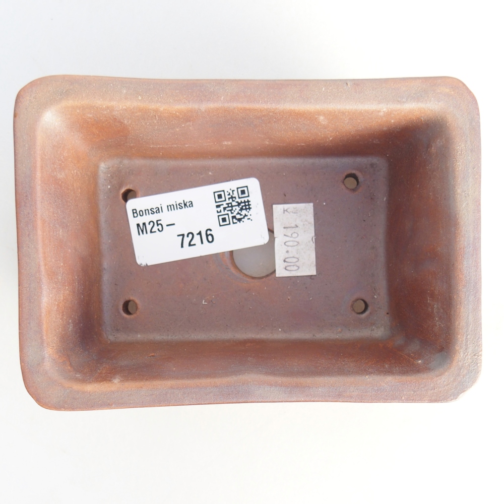 Ceramiczna miska na bonsai 11,5 x 8,5 x 4,5 cm, kolor metaliczny