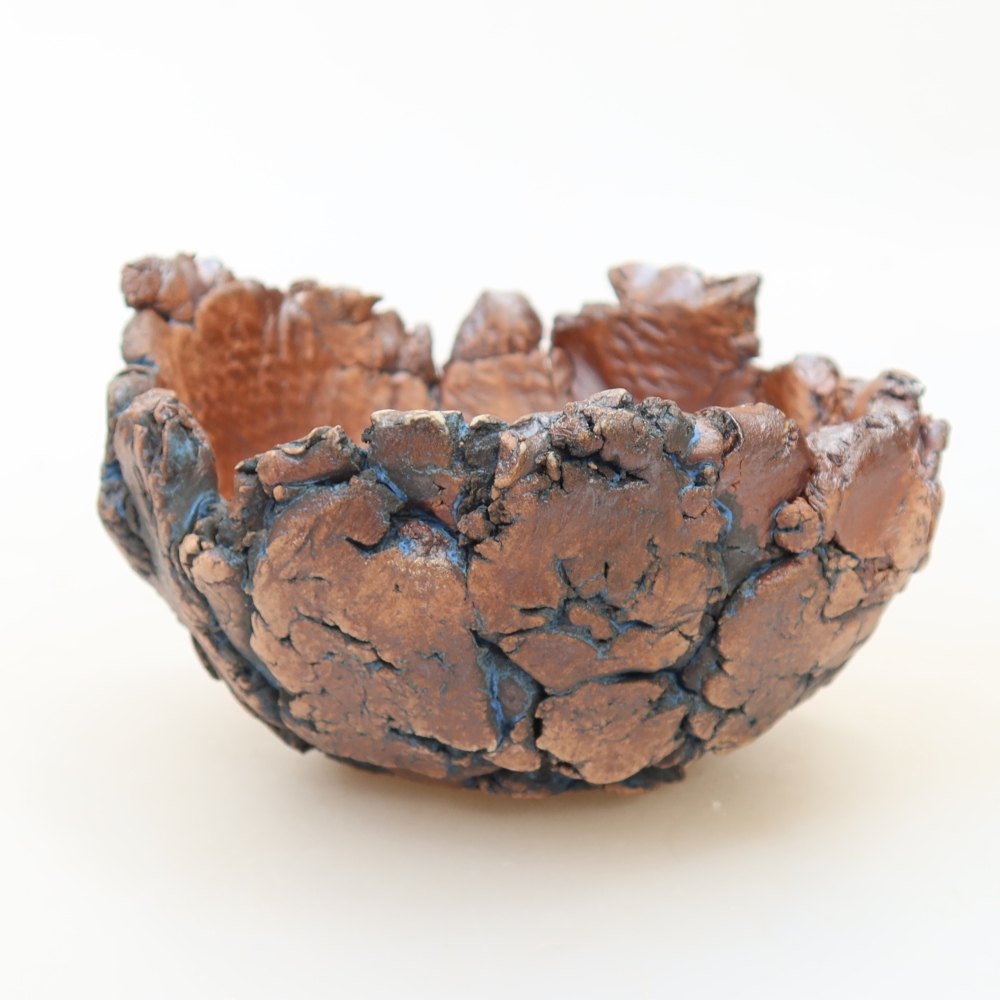 Ceramiczna skorupka 11 x 10,5 x 6 cm, kolor niebieski