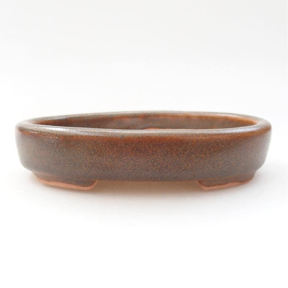 Ceramiczna miska bonsai 11,5 x 9 x 2,5 cm, kolor brązowy