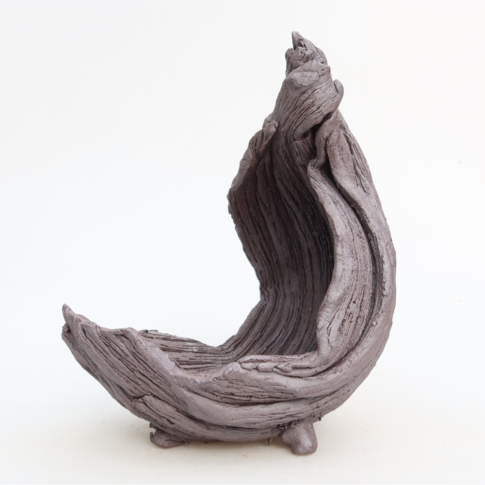 Ceramiczna skorupa  14,5 x 11,5 x 20 cm, kolor brązowy