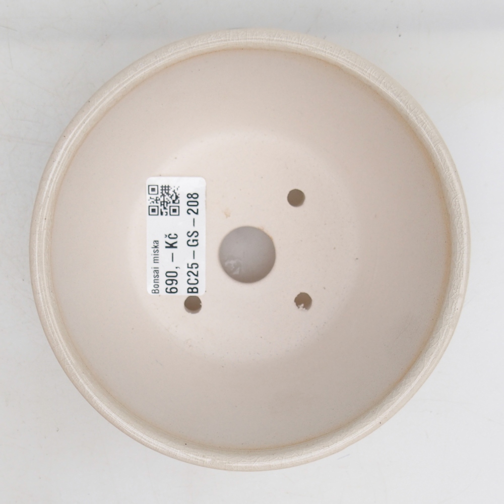 Ceramiczna miska do bonsai 12 x 12 x 6,5 cm, kolor niebiesko-biały