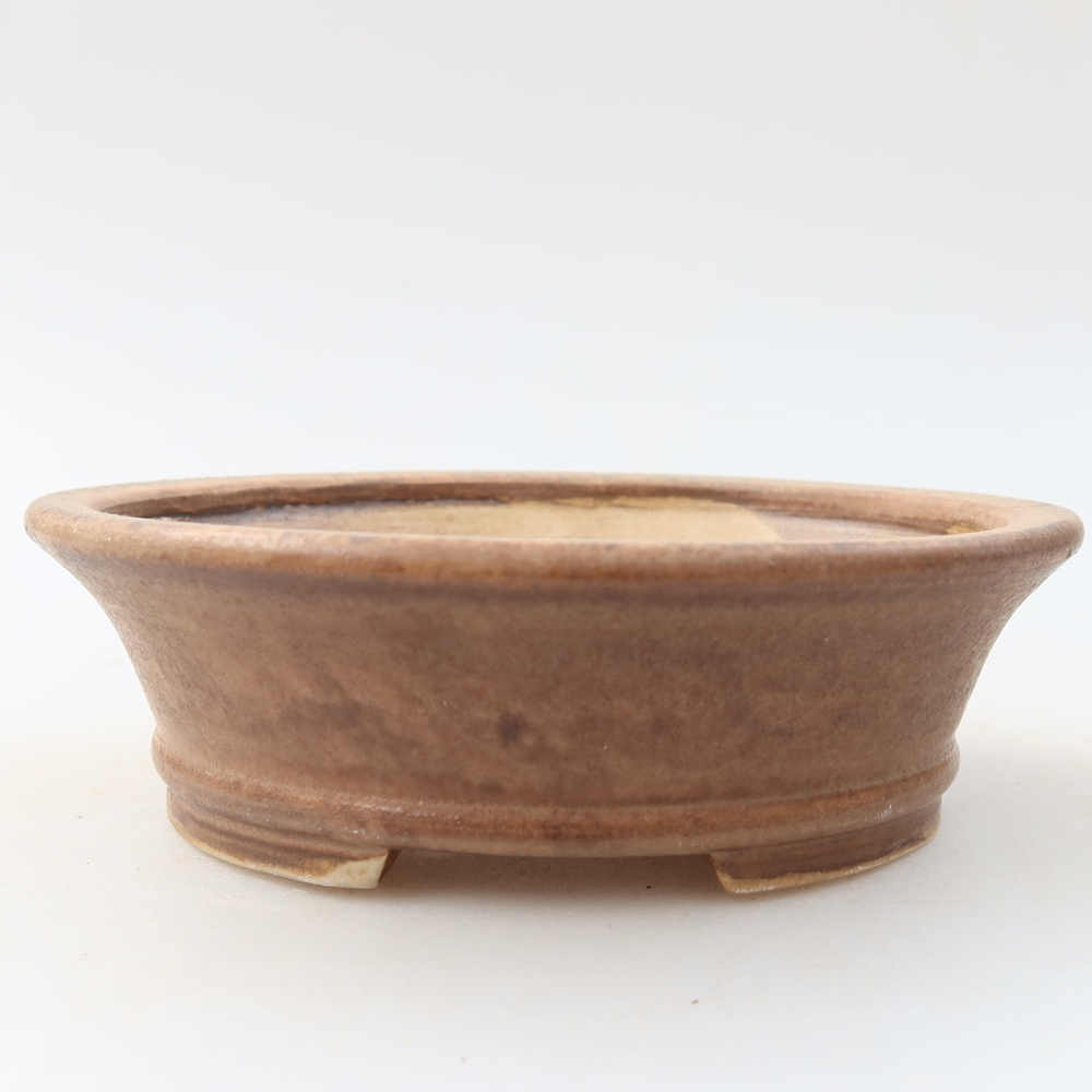 Ceramiczna miseczka do bonsai 13 x 11,5 x 4 cm, kolor różowy