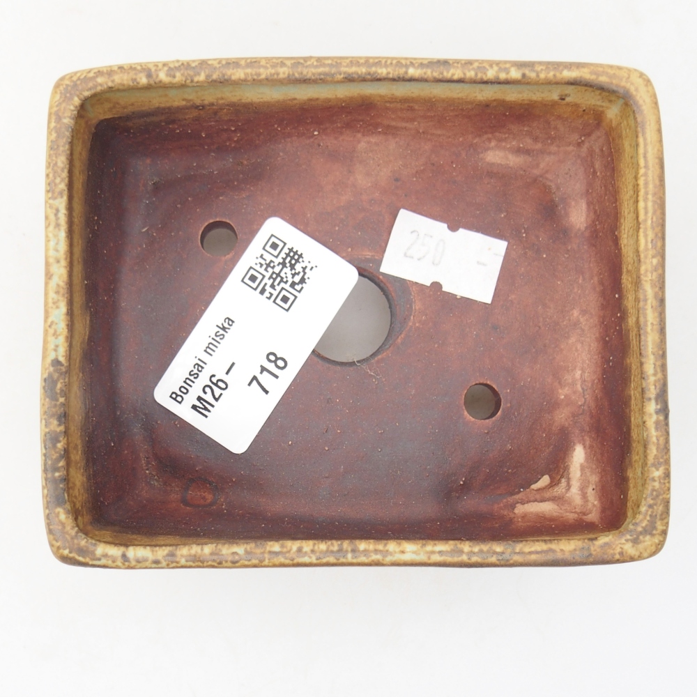 Ceramiczna miska do bonsai 10 x 8 x 4 cm, zielona