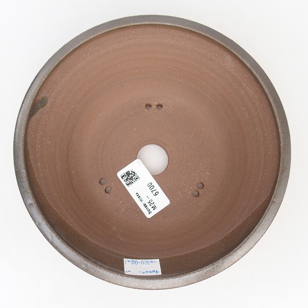 Ceramiczna miska do bonsai 17,5 x 17,5 x 6 cm, kolor metaliczny