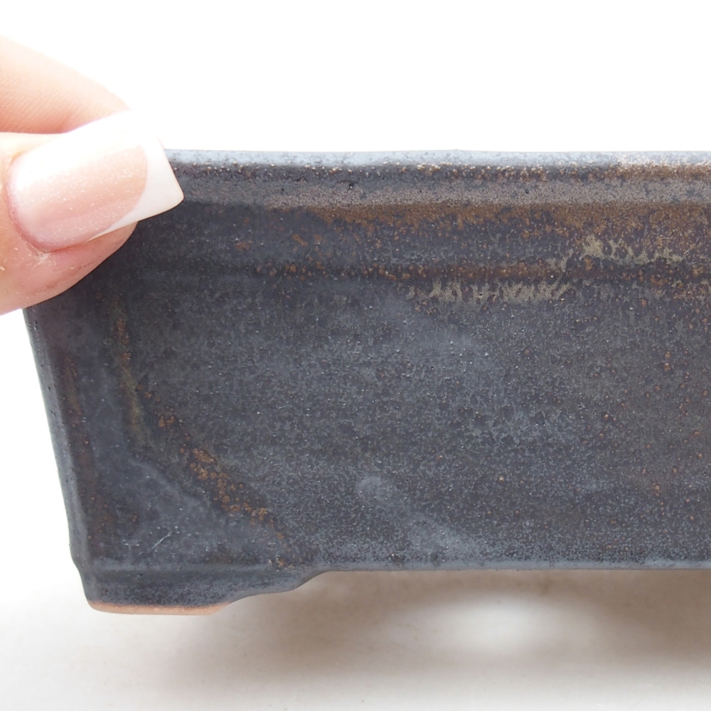 Ceramiczna miska do bonsai 13,5 x 10 x 5,5 cm, brązowa
