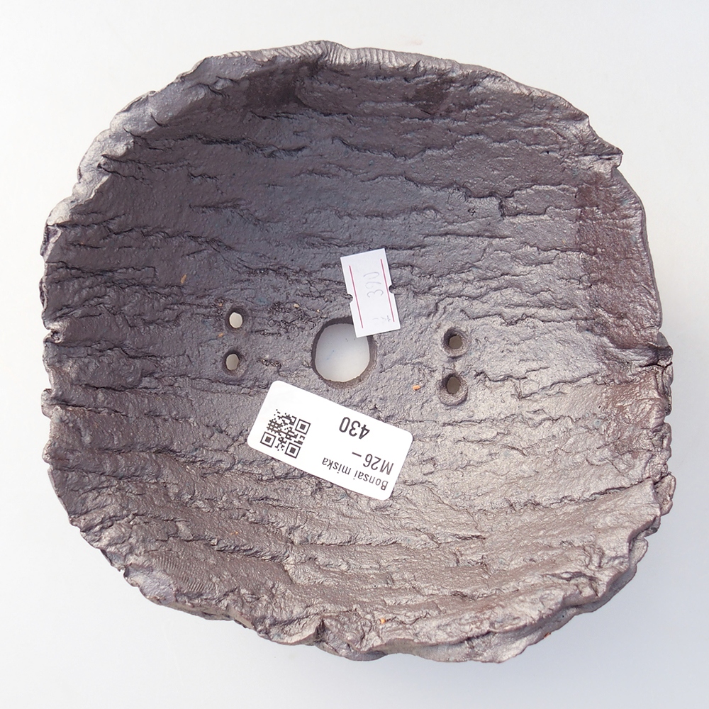 Muszla ceramiczna 15,5 x 14 x 6,5 cm, kolor metaliczny