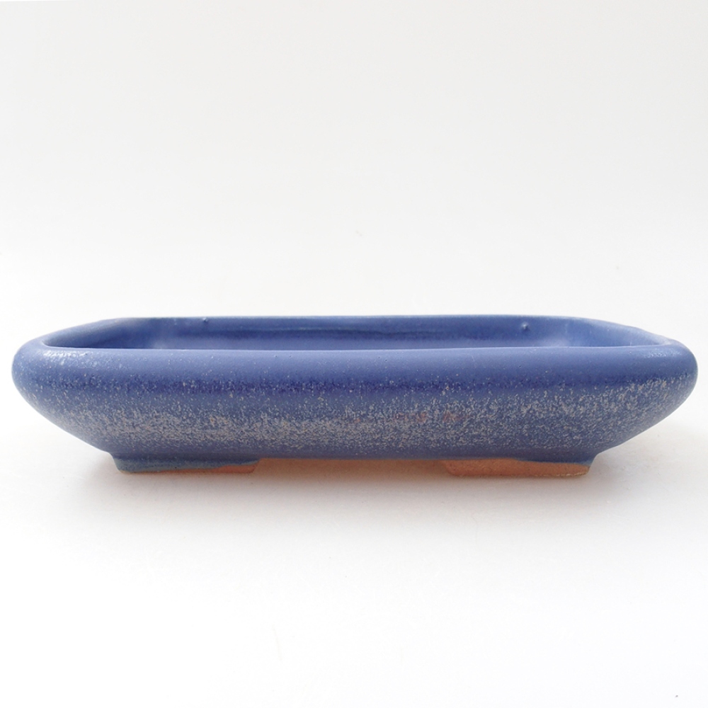 Ceramiczna miska bonsai 17 x 13,5 x 3,5 cm, kolor niebieski