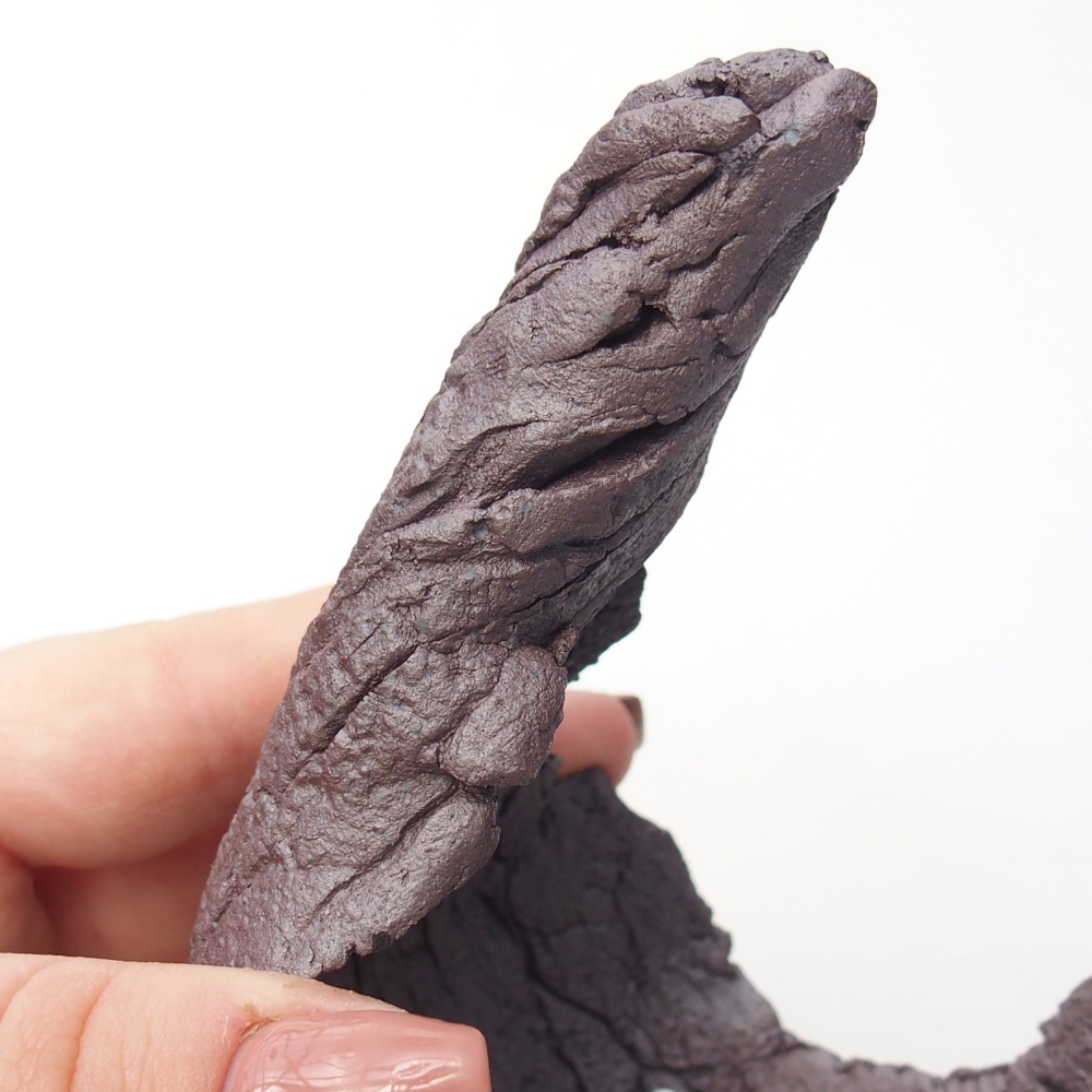 Muszla ceramiczna 8 x 7,5 x 12 cm, kolor metaliczny