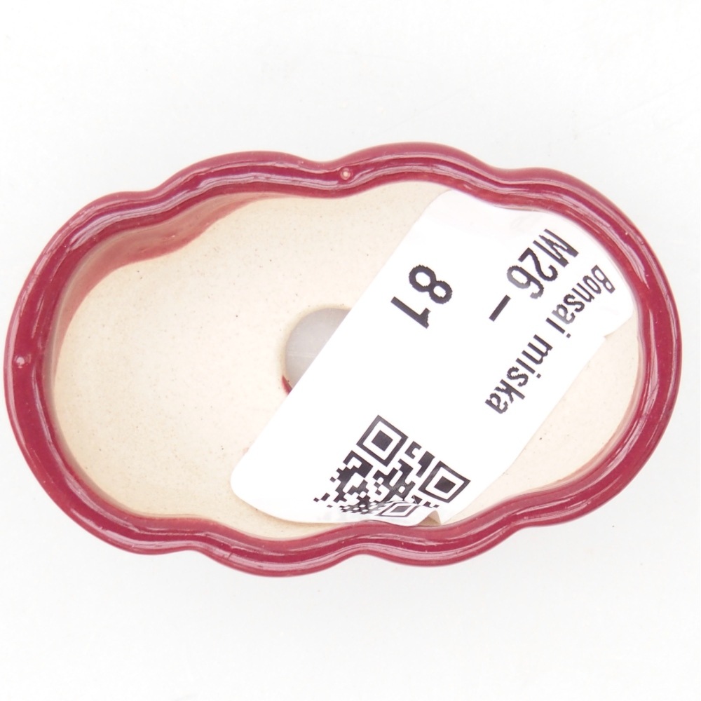 Mini miska do bonsai 5,5 x 3,5 x 1,5 cm, bordowa