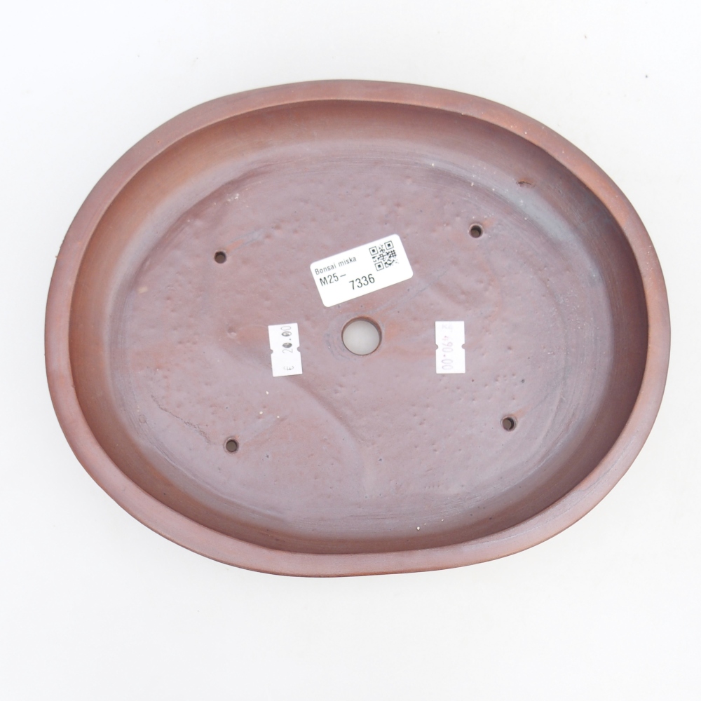 Ceramiczna miska na bonsai 24 x 20 x 4 cm, kolor metaliczny