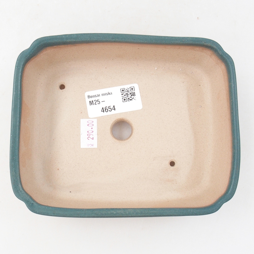 Ceramiczna miska bonsai 15 x 12 x 4 cm, kolor niebieski