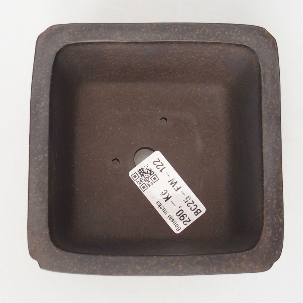 Miska 11 x 11 x 6,5 cm brązowa ochra