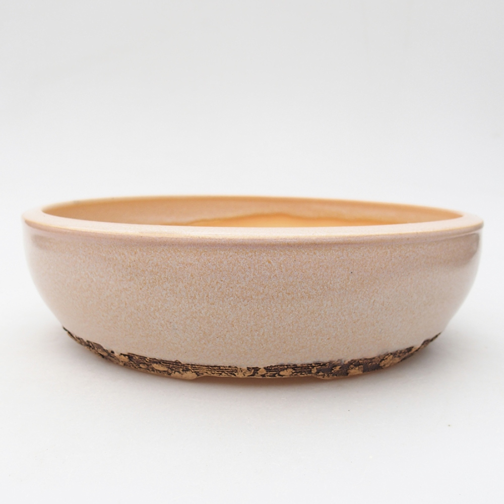 Ceramiczna miska bonsai 22 x 22 x 6 cm, kolor różowy