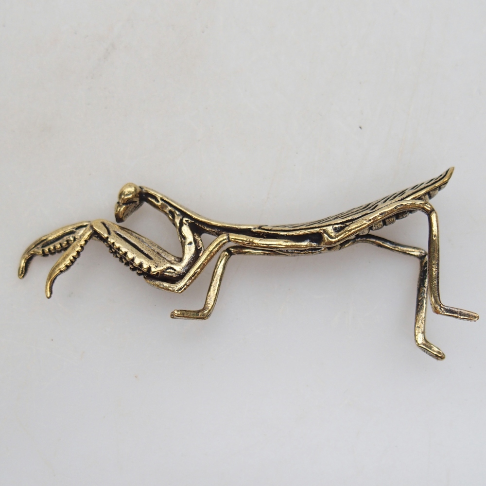 Metalowa figurka - modliszka