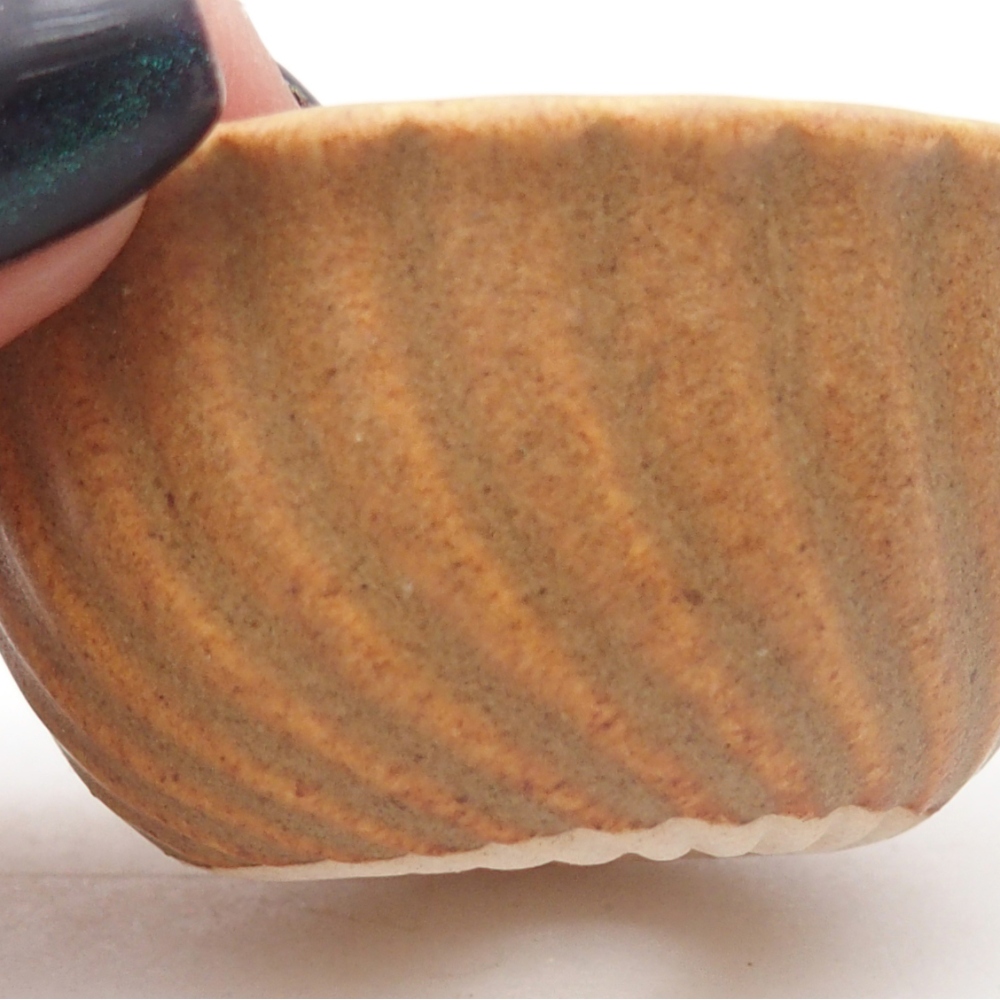 Mini miska do bonsai 5,5 x 5,5 x 3 cm, brązowa