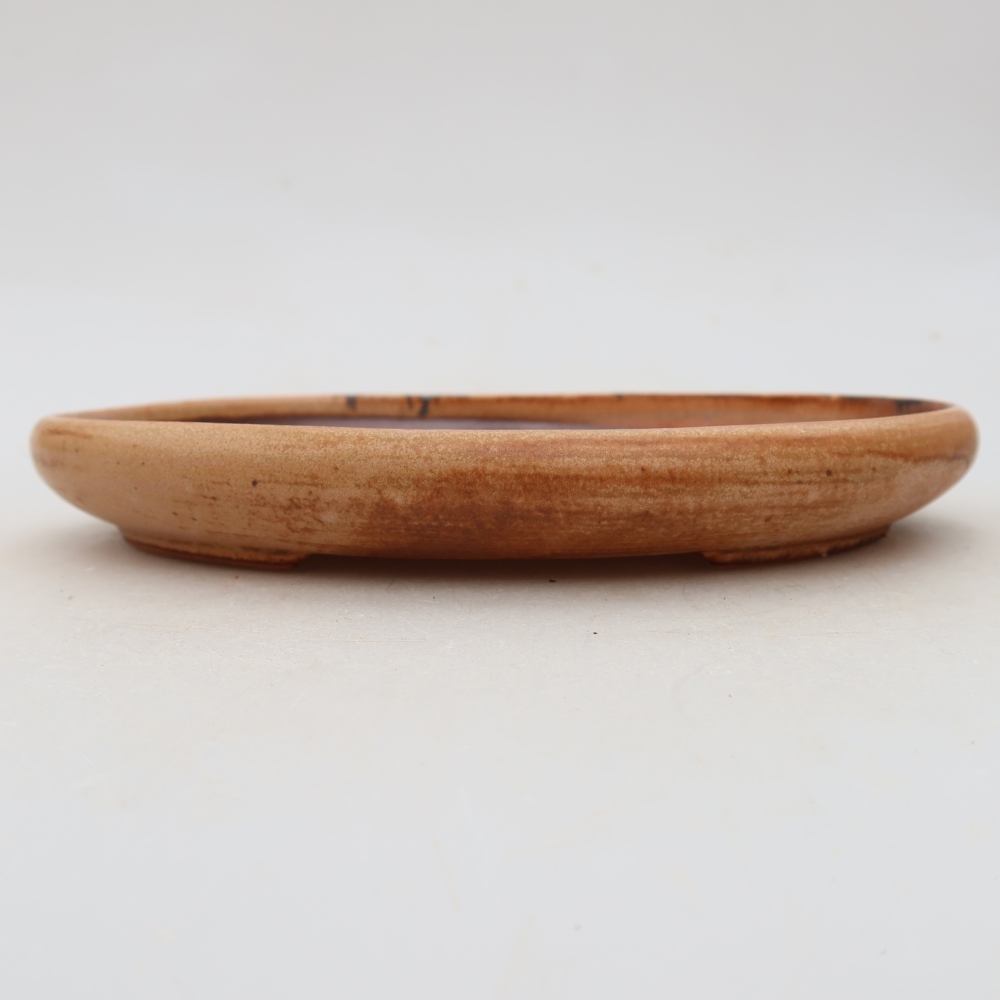 Ceramiczna miseczka do bonsai 17 x 12 x 2,5 cm, kolor różowy