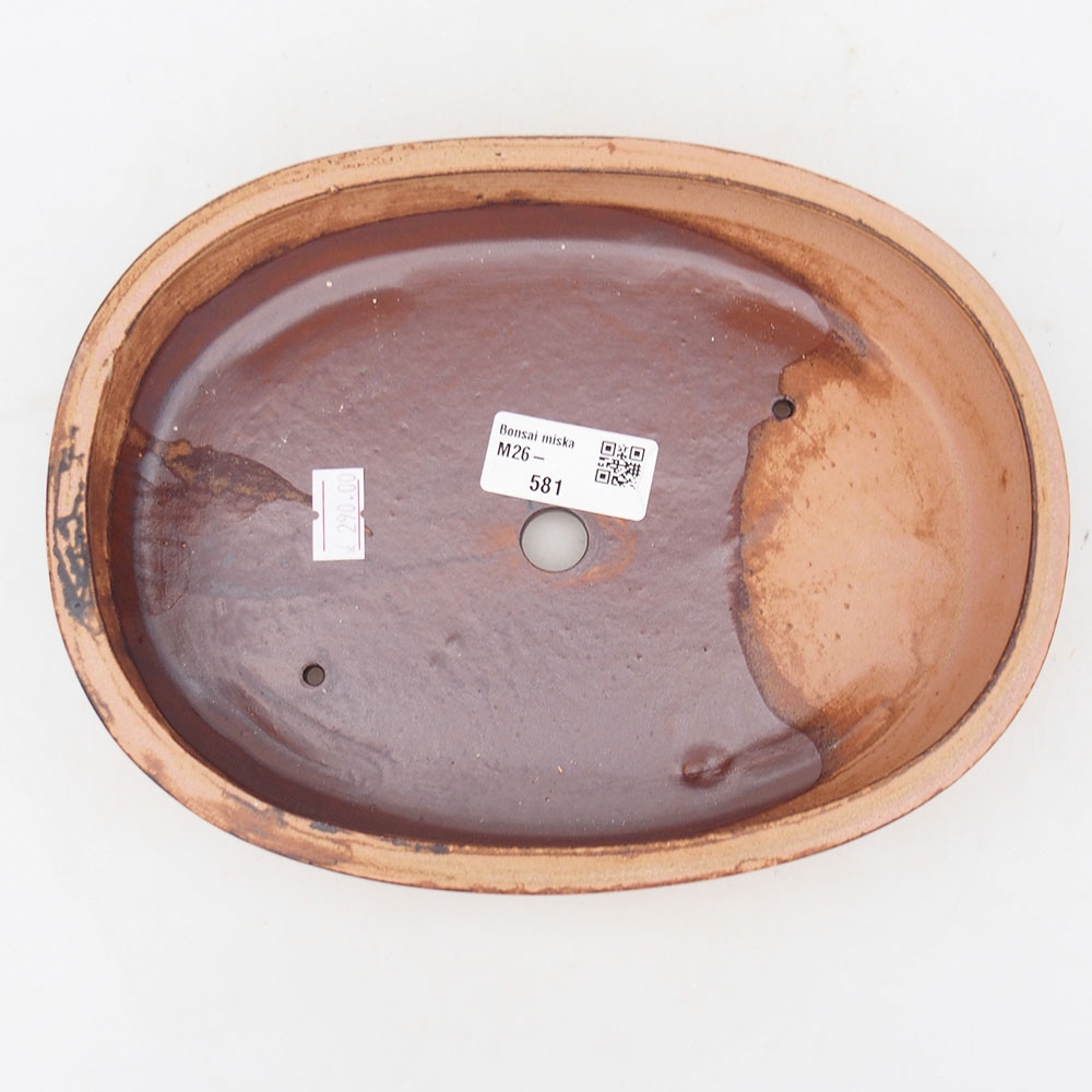 Ceramiczna miska na bonsai 22 x 17 x 4 cm, różowa