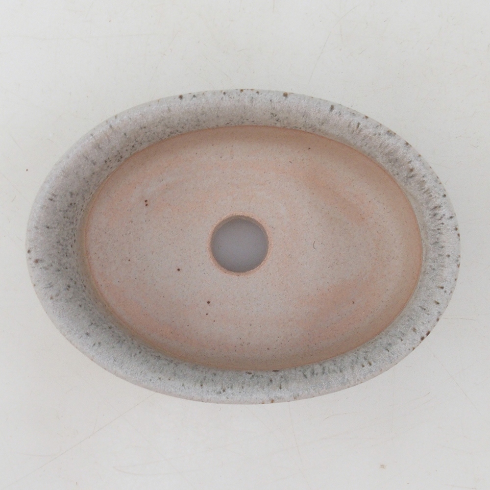 Bonsai bowl H04 - 10,5 x 7,5 x 3 cm. - beżowy