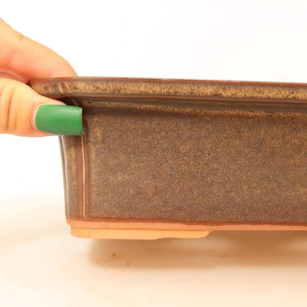 Miska ceramiczna  20 x 15,5 x 5,5 cm, kolor brązowy