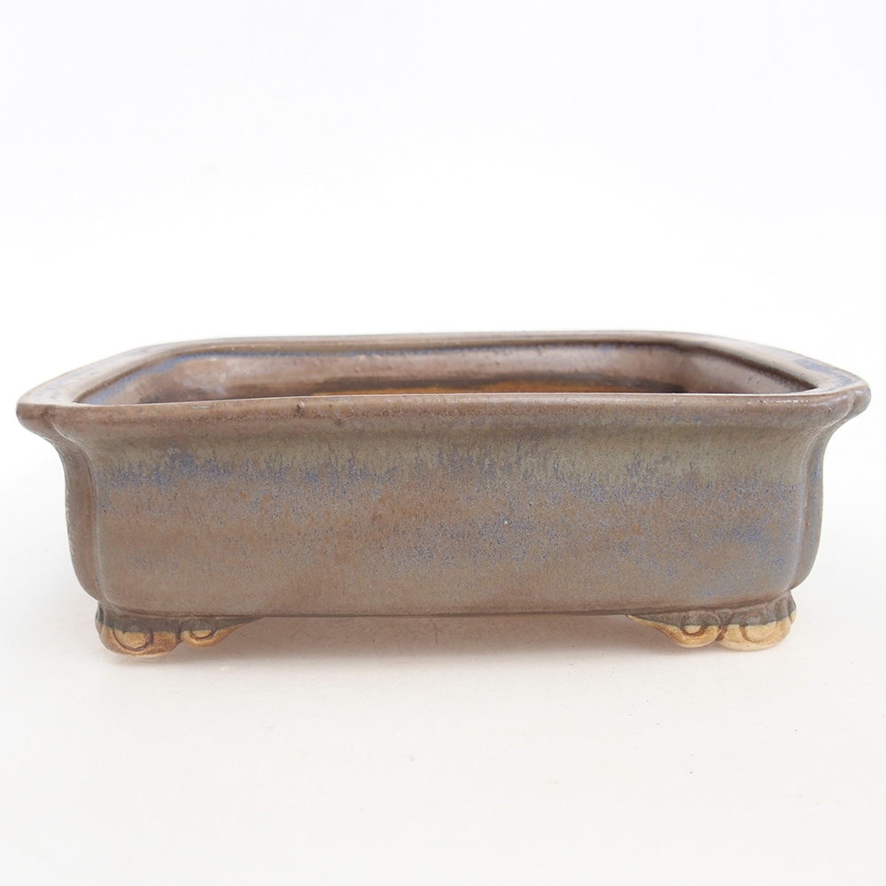 Ceramiczna miska na bonsai 20 x 17 x 6 cm, kolor niebieski