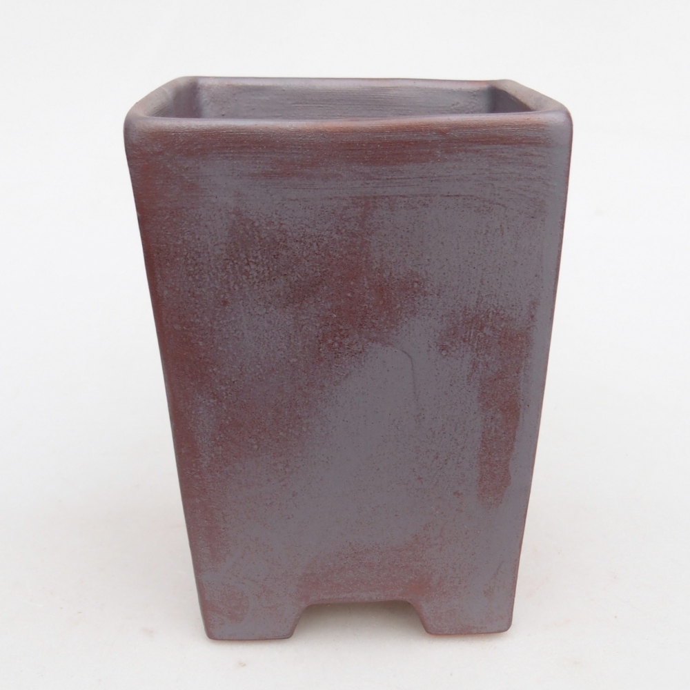 Ceramiczna miska na bonsai 9 x 9 x 12,5 cm, kolor metaliczny