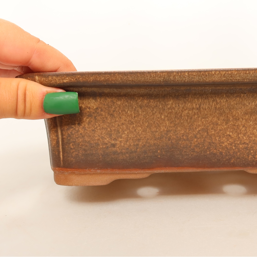 Miska ceramiczna  20 x 15,5 x 6 cm, kolor brązowy