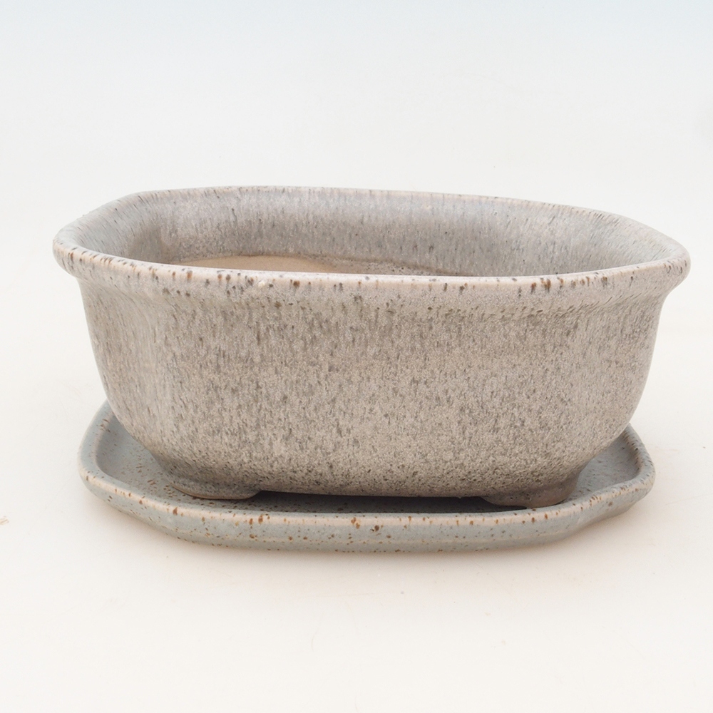 Bonsai bowl + spodek H32 - beżowy