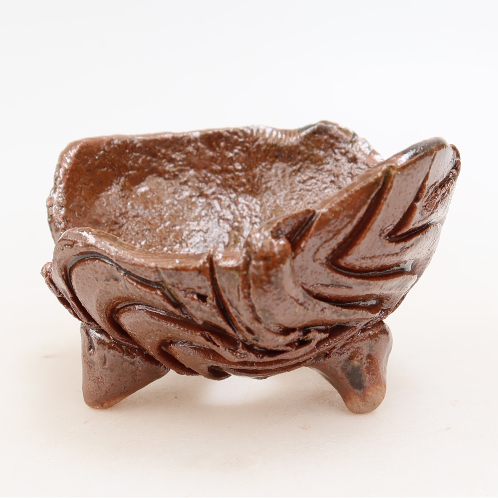 Ceramiczna skorupka  8 x 8 x 5 cm, kolor brązowy