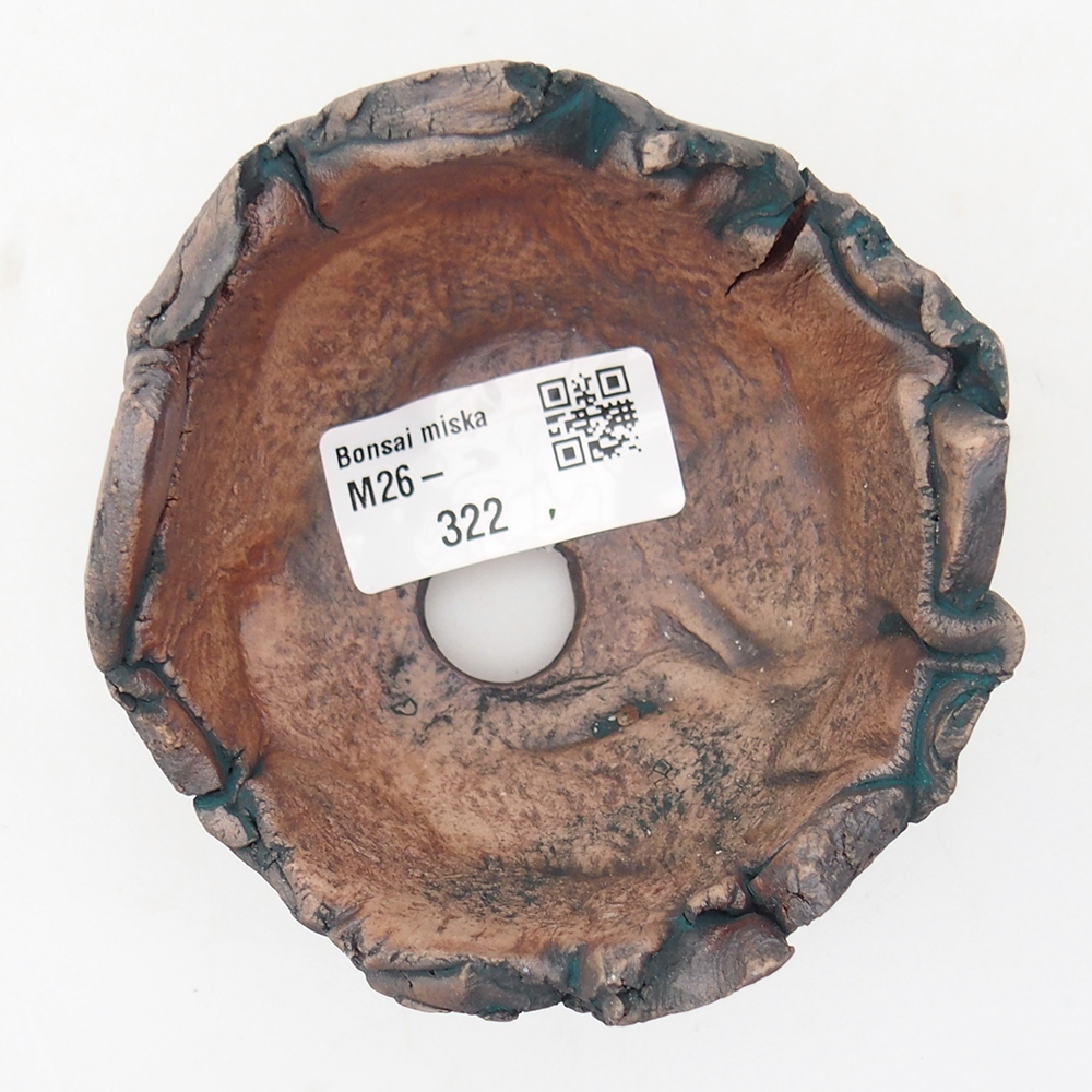 Ceramiczna muszla 9 x 8,5 x 6 cm, kolor zielony