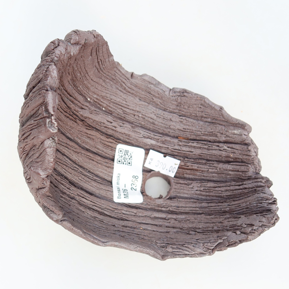 Ceramiczna skorupa  13,5 x 11 x 13,5 cm, kolor brązowy