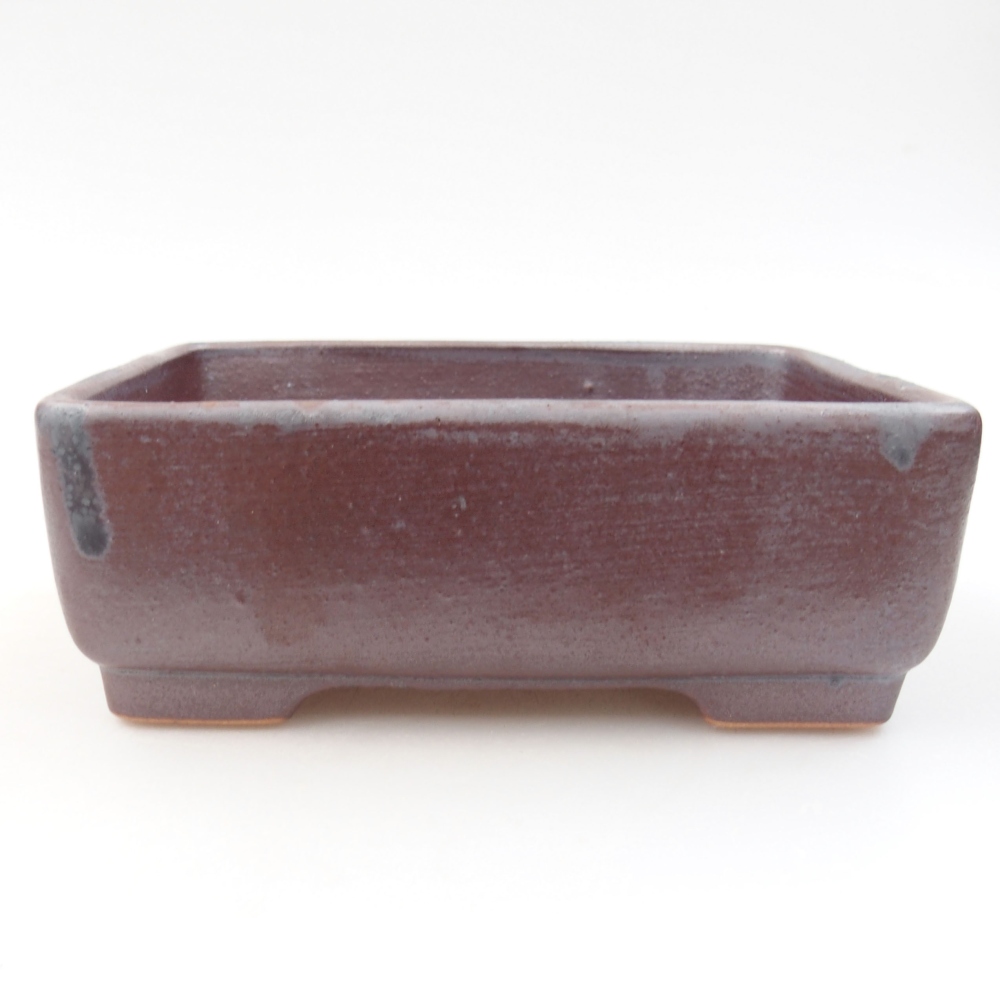 Ceramiczna miska bonsai 14,5 x 11 x 5,5 cm, kolor metaliczny