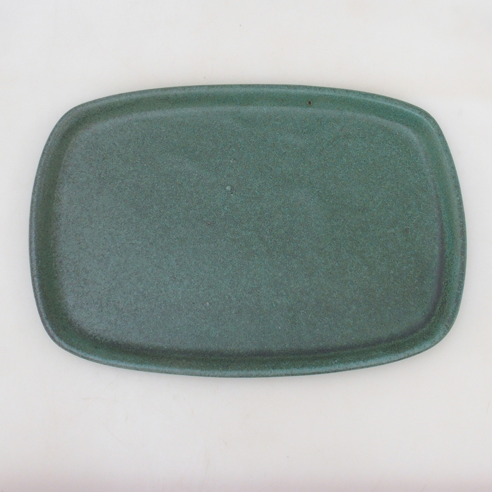 Miska do bonsai + podstawka H10 – 37 x 28 x 9 cm. – zielona