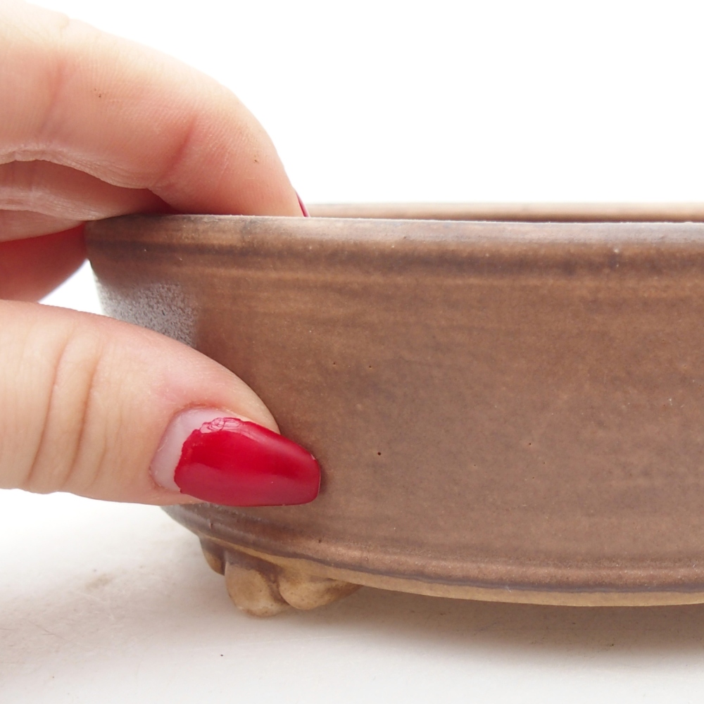 Ceramiczna miska do bonsai 15,5 x 15,5 x 5 cm, różowa