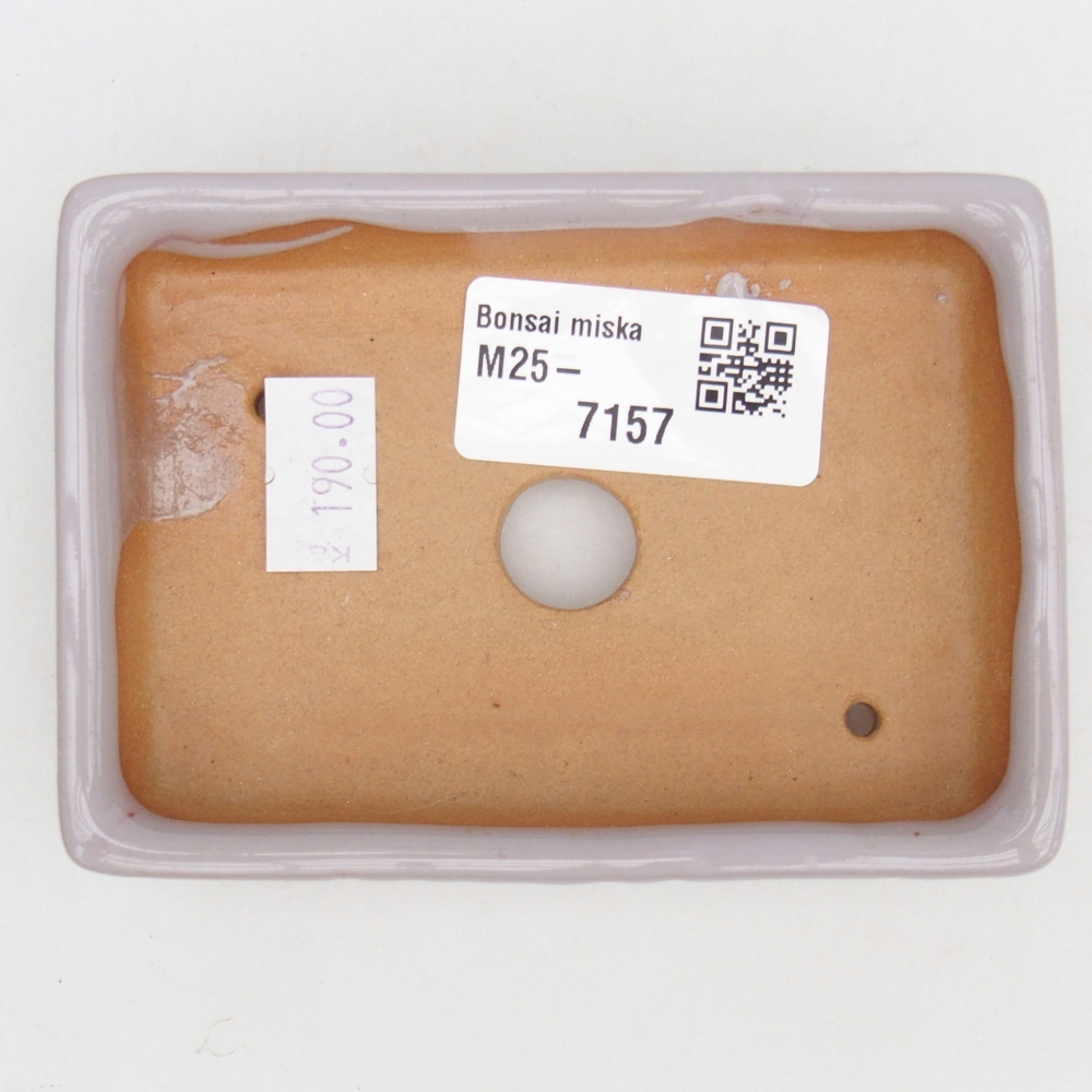 Ceramiczna miska do bonsai 10,5 x 7 x 2 cm, różowa