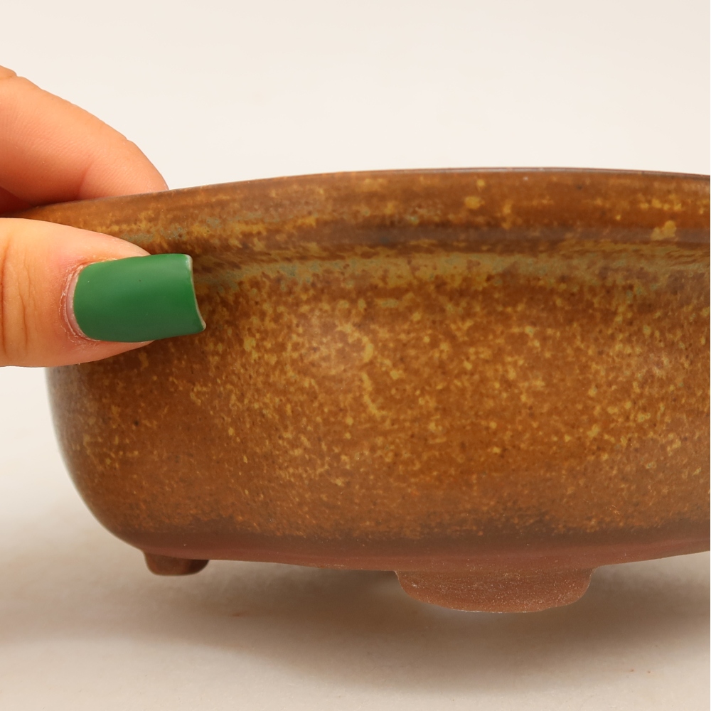 Ceramiczna miska  16,5 x 14,5 x 6 cm, kolor brązowy