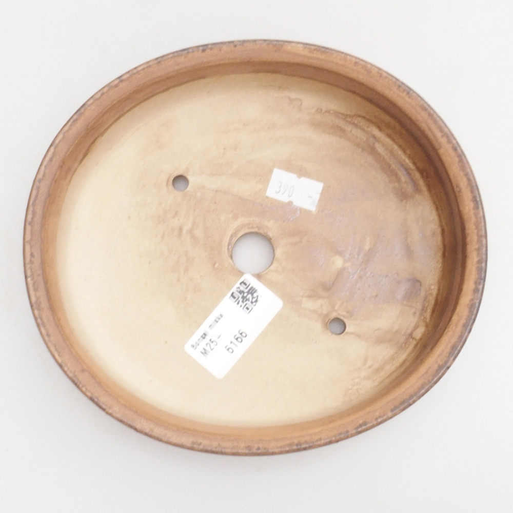 Ceramiczna miska do bonsai 17 x 15 x 4 cm, kolor brązowy