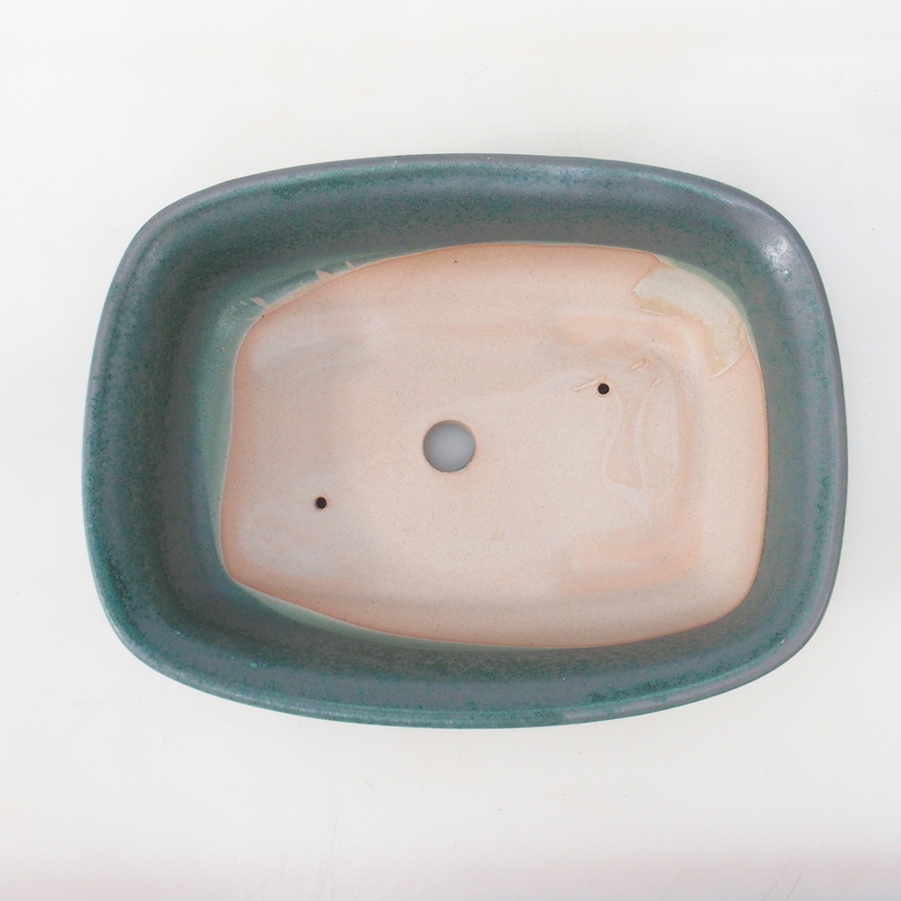 Bonsai bowl H08 - 25 x 19,5 x 6 cm. - zielony