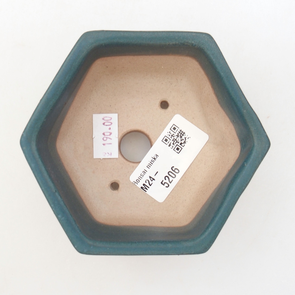 Ceramiczna miska bonsai 10 x 9 x 5 cm, kolor zielony