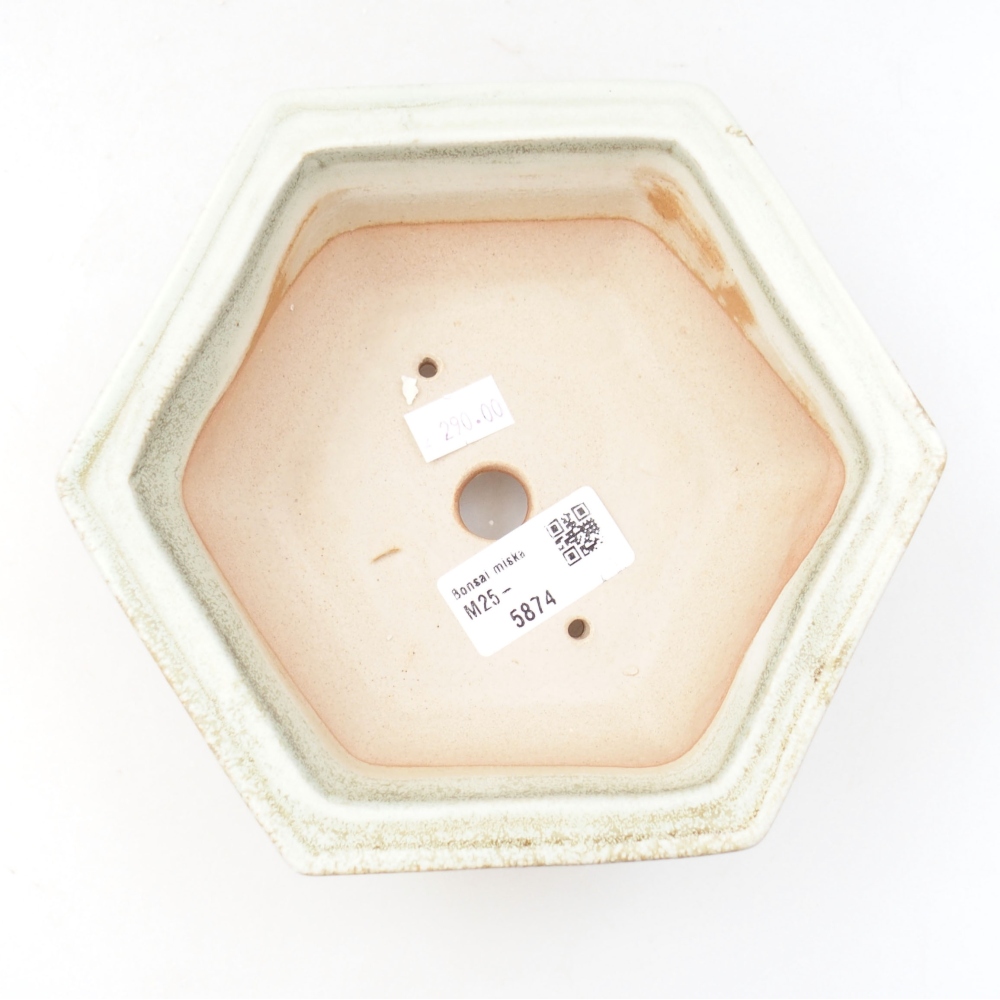 Ceramiczna miska bonsai 17 x 15 x 6 cm, kolor zielony