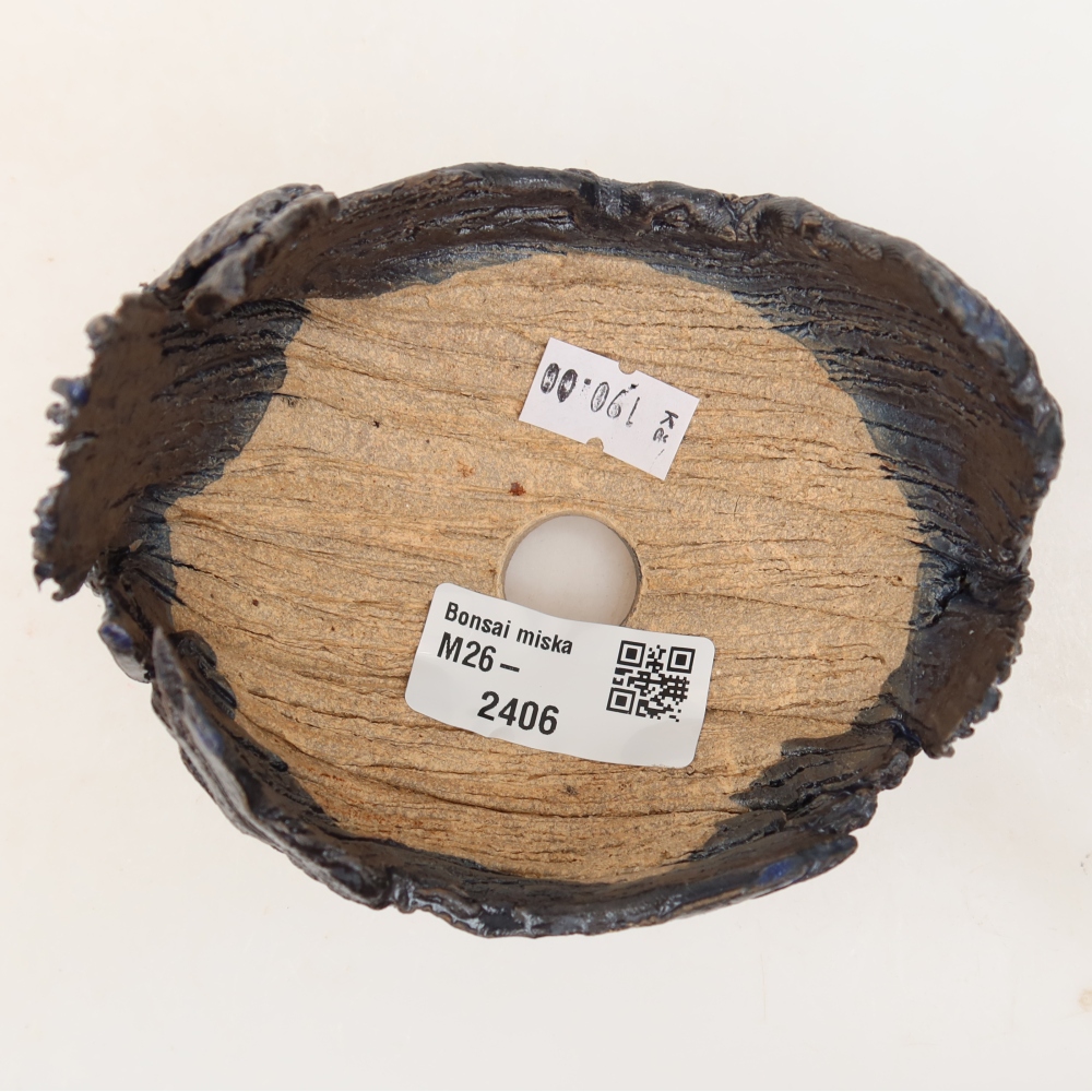 Ceramiczna skorupka  10 x 9 x 8,5 cm, kolor niebieski
