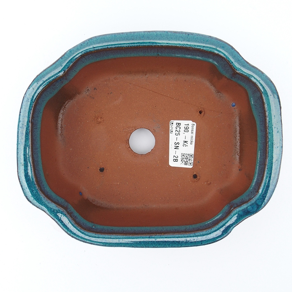 Miska 20 x 16 x 6,5 cm niebiesko-zielona