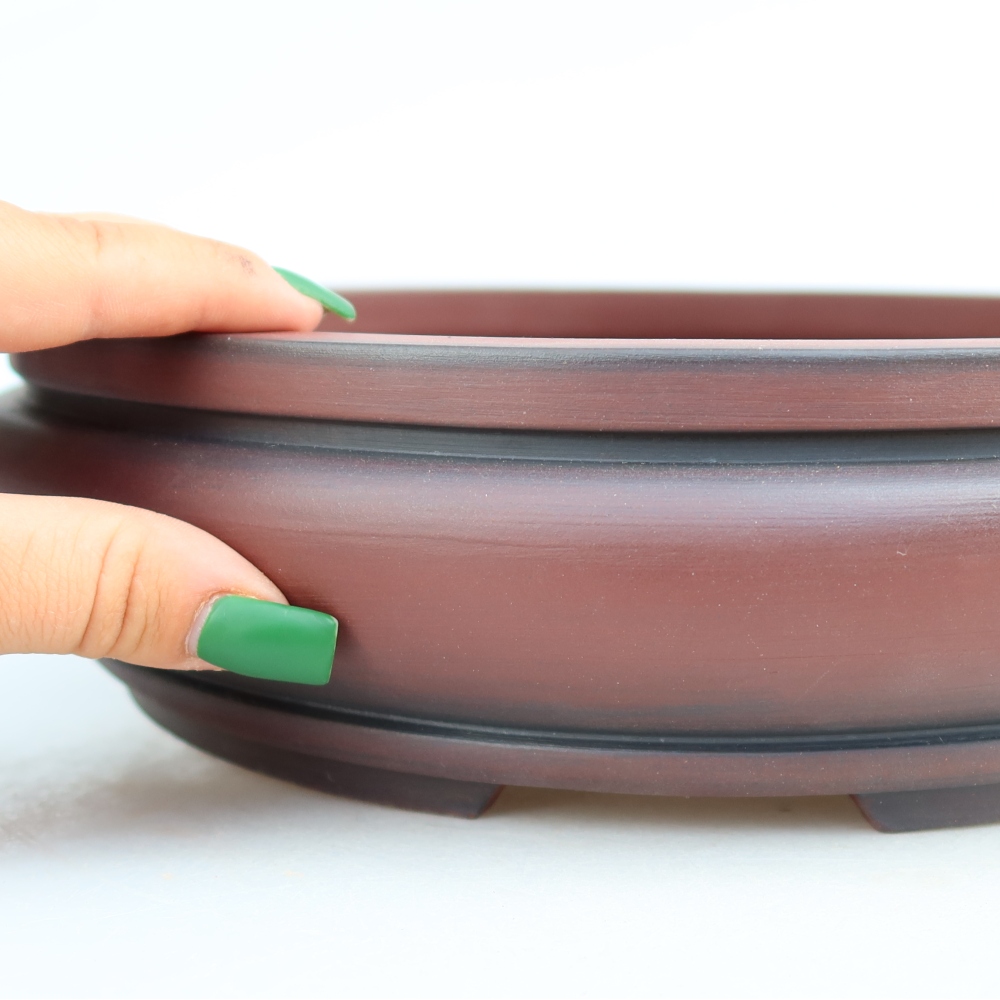 Ceramiczna miska  27 x 27 x 7,5 cm, kolor ceglasty