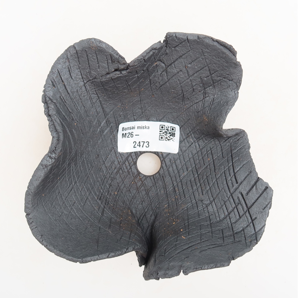 Ceramiczna skorupa  15 x 14 x 8 cm, kolor metaliczny