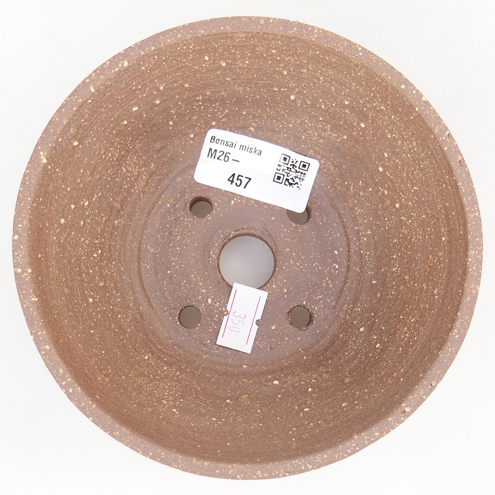 Ceramiczna miska do bonsai 13,5 x 13,5 x 6,5 cm, brązowa
