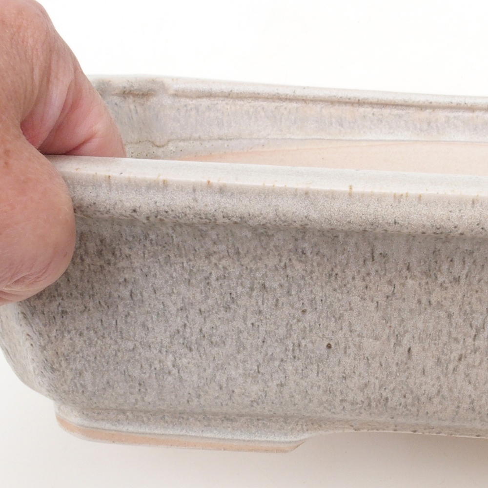 Bonsai bowl H07 - 30 x 20,5 x 8 cm. - beżowy